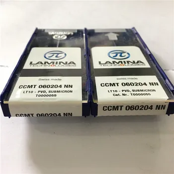 CCMT060204-NN LT10 Oprindelige LAMINA hårdmetal skær med den bedste kvalitet 10stk/masse gratis fragt