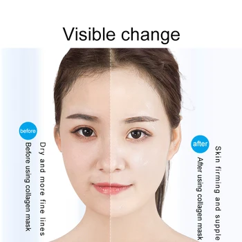 [Normal levering] Fonce Guld kollagen ansigtsmaske 10 Pc ' er, Anti aging Forbedre Grove Foryngelse Stramme Fade fine linjer kridtning