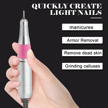30000 RPM Stærke Negle Bore Maskine Elektrisk Negle Bore-Fil, Manicure, Pedicure Gel Remover Kit Negle Bore Pen Polering Værktøjer 38916