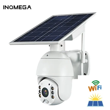 IINQMEGA WIFI Solar-Kamera, 1080P Cloud-Trådløst IP-Kamera Shell Sola HD Offentlig Wi-fi-Sikkerhed Overvågning Vandtæt Udendørs C