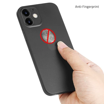 Memumi Case til iPhone 12 mini Ultra Slim 0,3 mm Mat Tilbage Dække for iPhone 12 mini-Tynd Sag Minimalistisk med ridsefast