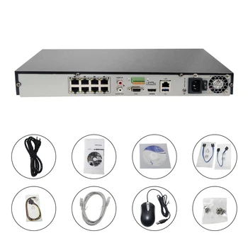 HIKVISION 8/16 CH CCTV-System DS-7608NI-K2/8P med 8POE Port & DS-7616NI-K2/16P med 16POE Port 4K NVR med 2 SATA-Grænseflader