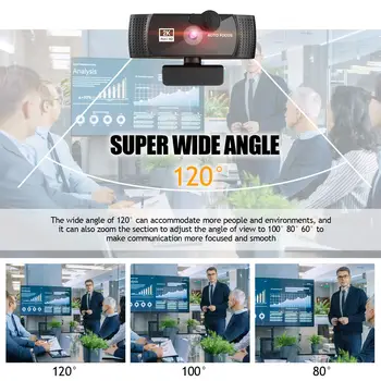 2021 Web-Kamera 2K 4K 1080P Webcam Computer PC-Web-Cam Auto Fokus Laptop, Kamera Til Youtube, Skype Live Video Broadcast-Arbejde med Hjem