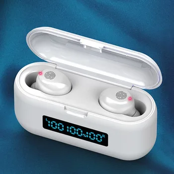 F9-38 TWS Bluetooth-5.0 Trådløse Stereo-Hovedtelefoner med LED 3 Viser Charge Box