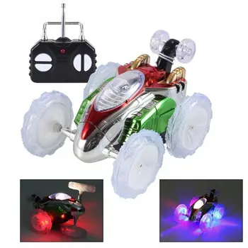 Fjernbetjening Bil 360 Roterende Elektriske Mini RC Radio Stunt Drift Racing Bil med LED Lys Dancing Model Gave Legetøj for børn