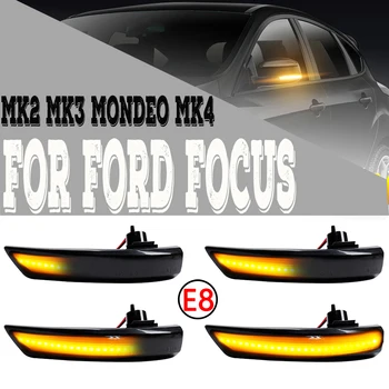 2x Side Spejl Dynamiske Indikator Blinker LED-blinklys Lys For Ford Focus Mk2 Mk3 2008-2016 Mondeo Mk4 3983