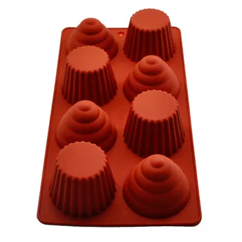 Ice Cream modellering Silikone Bage Kage, Muffin Forme Cupcake Forme Parts Værktøjer DIY Non-Stick Kage Pan 40554