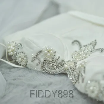 Elegant Bryllup Kjoler 2020 A-Linje Stropper Lang Brudekjole Beaded Blonde Brudekjole Vestido de Novia PWD-H1154