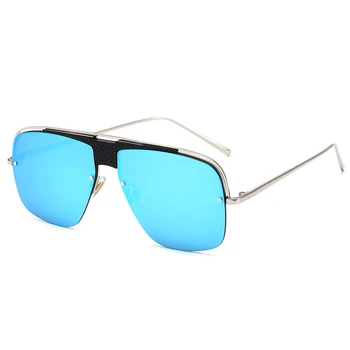 Oversized Ramme Solbriller til Kvinder Vintage Hældning Sol Briller Luksus Gradient Solbriller Mænd Brillerne UV400 Lentes De Sol 40848