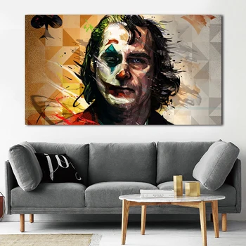 Væg Kunst, Plakater, Film Portræt Joker Plakat Maleri Print på Lærred Maleri Billeder Dekorative Cuadros til Room Home Decor