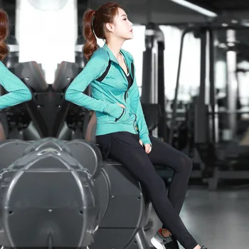 Bh + Frakker + Bukser 3 Pc ' er Yoga Sæt sportstøj Kvinder Fitness Tøj Yoga Leggings+bh+frakker Top Gym Sport Passer Problemfri