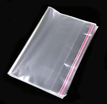 9*13 cm 1500pcs/masse Gennemsigtig Forsegling plastpose Gave Smykker Pakke Tasker Selvklæbende Genlukkelig Cellofan Poly OPP taske