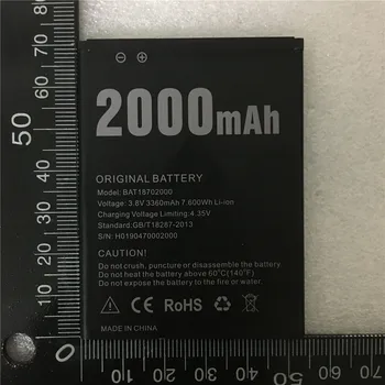 Original 2000mAh Batteri til Doogee X50 Høj Kvalitet mystiker phone Udskiftning af Batterier Batteri 4130