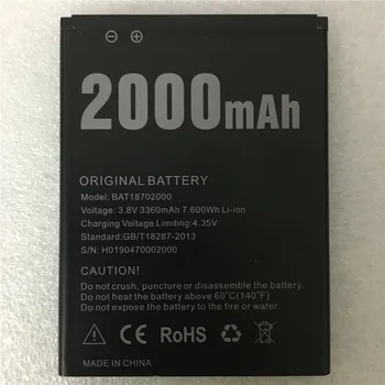 Original 2000mAh Batteri til Doogee X50 Høj Kvalitet mystiker phone Udskiftning af Batterier Batteri