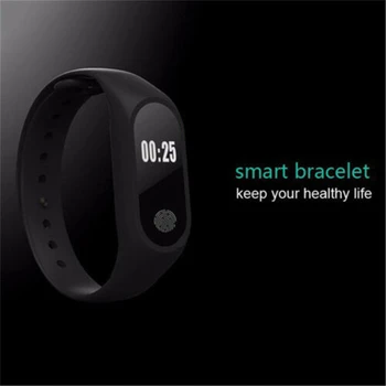 Puls, Trænings-Og Sove Tracker Bluetooth-Silicone Smart Ur Kvinder Mænd Armbånd Ur Mi Band Vandtæt Armbånd