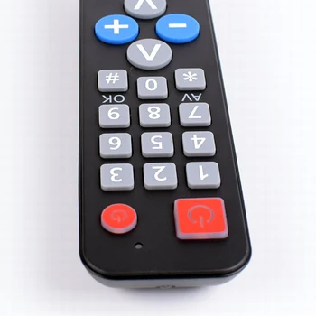 2 Enheder Universal Fjernbetjening med Learn-Funktionen, Kopi IR-kode for TV VCR STB DVD DVB,TV-BOKS, der er Let for Gamle Mennesker. 42189