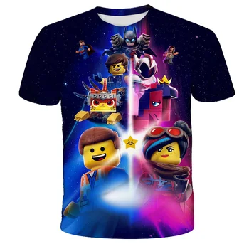 2021 Nye Sommer T-Shirt Børn 4-14 Boys & Girls T-Shirt 3D printet Lego Ninja Børn Casual Tøj-T-Shirt 4280
