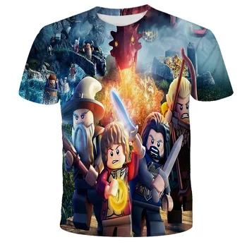 2021 Nye Sommer T-Shirt Børn 4-14 Boys & Girls T-Shirt 3D printet Lego Ninja Børn Casual Tøj-T-Shirt