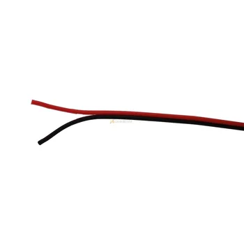 100m 2 PIN Farve forlænger Ledning Kabel Ledning til LED Strip Sort Rød Tråd 22awg Gratis Fragt