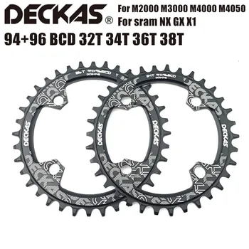 DECKAS 94+96 BCD cykel chainwheel Runde/Ovale 32T 34T 36T 38T MTB cykel Klinge Mountain Krone for M4000 M4050 GX NX X1 Krank