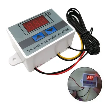 XH-W3001/W3002 10A 12V 24V 220V Digital LED temperaturregulator For Inkubator Køling Varme Skifte Termostat NTC Sensor