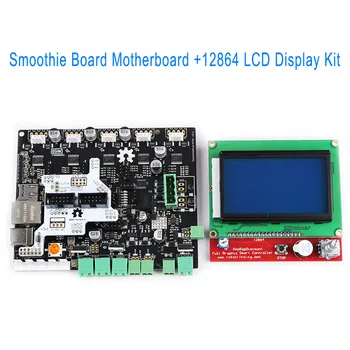 Smoothie yrelsen 5X V1.1+12864 LCD-Skærm Kit til 3D Printer AS99