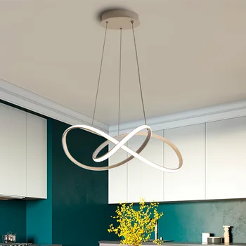 Moderne Vedhæng Lys Minimalistisk LED-Belysning Dæmpes med Fjernbetjening til Stue Spisestue Ledning Hængende Loft Lamper AC