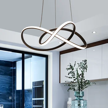 Moderne Vedhæng Lys Minimalistisk LED-Belysning Dæmpes med Fjernbetjening til Stue Spisestue Ledning Hængende Loft Lamper AC