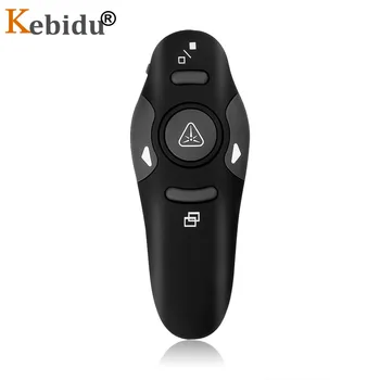 KEBIDU 2,4 GHz Wireless Presenter med Rød Laser Pen USB RF-Fjernbetjening Side Drejning PPT Powerpoint-Præsentation 44456