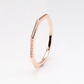 Original 925 Sterling Sølv Pan Ring Kreative Polygon Par Ring For Kvinder Bryllup Part Gave, Mode Smykker