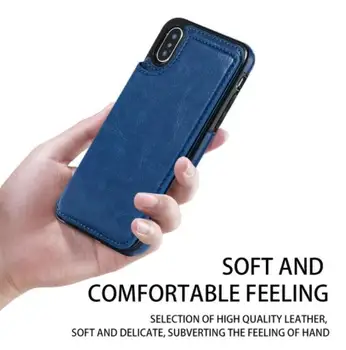 Luksus Flip Læder Tegnebog Case Til iPhone 5S SE 5 Funda-Kort Slots Telefon Taske Cover Til iPhone 7 6S 8 X Xr XS Antal Coque