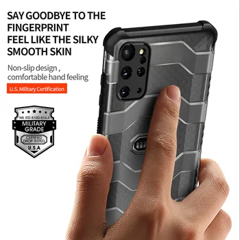 Telefonens bagcover Til Samsung Galaxy S20 Plus Ultra Heavy Duty Beskyttelse Mobile Tilfælde Udendørs Drop Bevis Anti Støv TPU-PC Shell