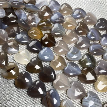 Natursten Hjerte form af Løs isolering Perler Crystal Halvfabrikata Beaded for Smykker at Gøre DIY Armbånd Halskæde Tilbehør 4492