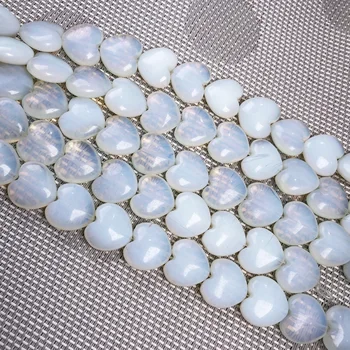 Natursten Hjerte form af Løs isolering Perler Crystal Halvfabrikata Beaded for Smykker at Gøre DIY Armbånd Halskæde Tilbehør