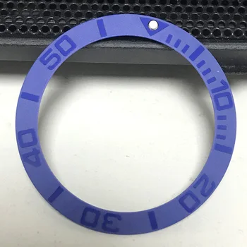 39,8 mm blå keramiske bezel sæt til sub ur lavet af parnis fabrik 45106