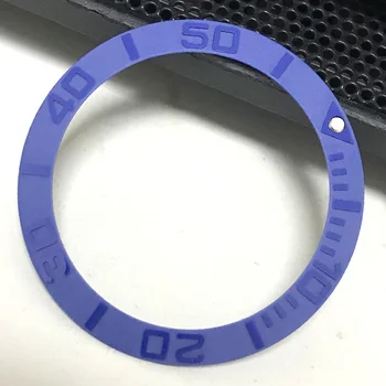 39,8 mm blå keramiske bezel sæt til sub ur lavet af parnis fabrik