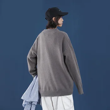 Nye Ankomst Vinter Sweater Kvinder Tøj 2021 Mode Fint Tykkere O-hals Strik, Cashmere Trække Over Sweaters Mænd Casual Outwear