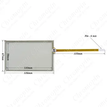 Touch Screen Panel for 6AV2124-2DC01-0AX0 6AV2 124-2DC01-0AX0 6AG1124-2DC01-4AX0 6AG1 124-2DC01-4AX0 KTP400 med Membran Tastatur