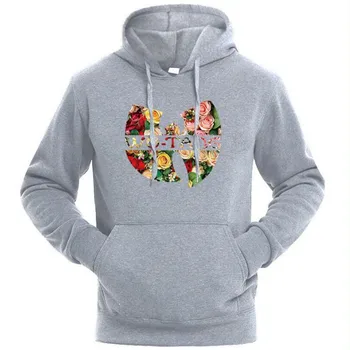 Mænd Hættetrøjer 2020 Fleece Hættetrøjer Sweatshirts Streetwear Og Hiphop-Casual-Hooded Pullover Overdele Wu Tang Logo Design Hoody Coats