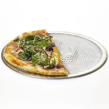Professionel Rund Pizza Ovn Bageplade Grill Rist Nonstick Mesh-Net 4549