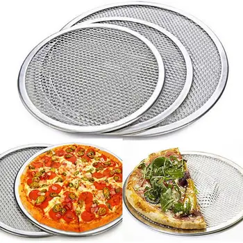 Professionel Rund Pizza Ovn Bageplade Grill Rist Nonstick Mesh-Net