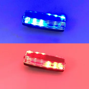 Gylbab Nat Lys Ridning Running Blå Røde LED Blinker Skulder Let Trafik advarselssignal feststemning Lampe Sikker Politiet