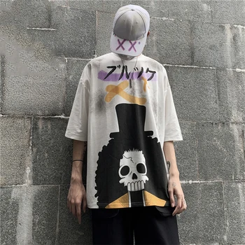 Harajuku Et Stykke Tshirt Streetwear Mænd Casual Løs Japan Shirts Drenge Sommeren Tegneserie T-Shirt Mode Japan Oversize Tshirt