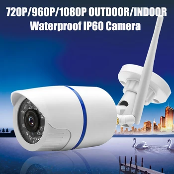 720P/1080P IP-Kamera Wifi Offentlig Sikkerhed Trådløst CCTV-Overvågning IP66 Vandtæt SD-Kort Slot Audio Record Camhi