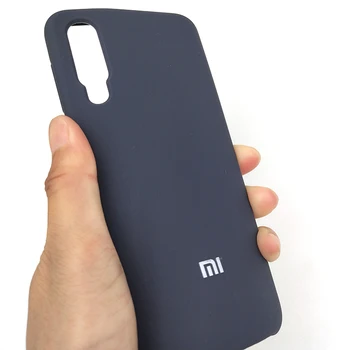 Original Xiaomi Mi 9se Mi9 se Sag Flydende Silikone bagcoveret Soft-touch Finish Tilbage Beskyttende cover Til Mi9 se Med Logo 5.97