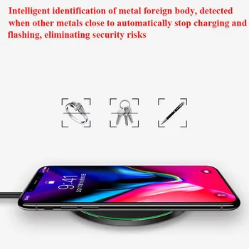 FDGAO 15W Qi Hurtige Trådløse Oplader Dock Til Samsung S9 S10 S10e iPhone X XS-XR 8 Huawei Mate 20 P30 Pro Super Hurtig Opladning Pad