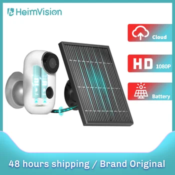 Heimvision IP-Kamera Wifi Wireless Solar Panel 1080P Night Vision Batteri Genopladelig Vandtæt Hjem Sikkerhed Cam PIR Motion