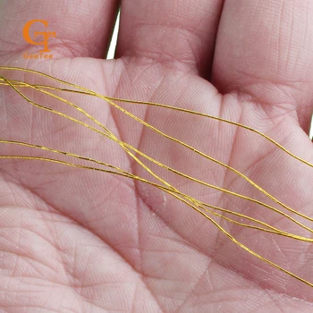 Kvalitet hangtag snor Hængende strenge ledningen til papir pris tags,guld/sølv-skinnende tråd binde rebet til hår emballage