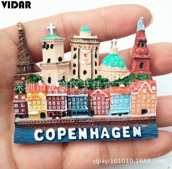 VIDAR fransk Køleskab Magneter, København, Japan, Ikoniske Arkitektoniske Scener, og Turist-Souvenir-Souvenir - 4638