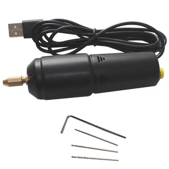 HLZS-Smykker Værktøjer Mini Elektrisk Boremaskine Håndholdte til Pearl Epoxy Harpiks Smykker at Gøre Diy Træ Håndværk Værktøjer med 5V USB-Stik 46435